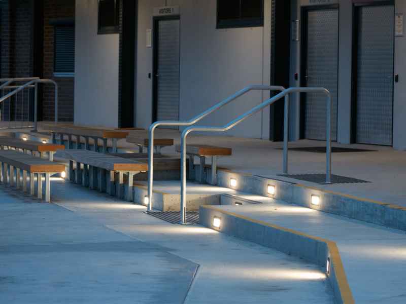 Recessed lighting deals for concrete steps