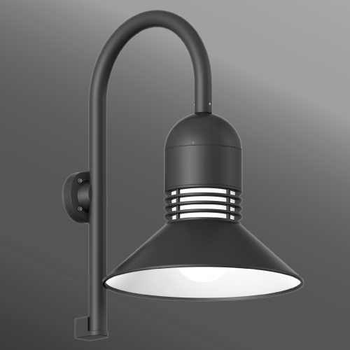 Click to view Ligman Lighting's  Duomo Shepherds Crook Wall Light (model UDU-3XXXX).