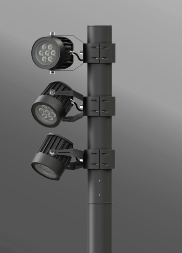 Ligman Lighting's Odessa Cluster Column (model UOD-21XXX).