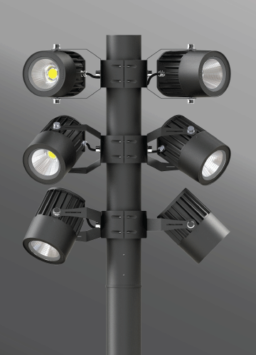 Click to view Ligman Lighting's Odessa Cluster Column (model UOD-21XXX).