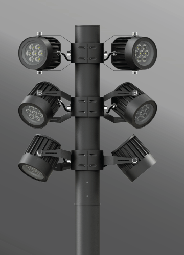Ligman Lighting's Odessa Cluster Column (model UOD-21XXX).